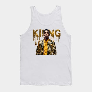 Afrocentric King Drippin' Gold Tank Top